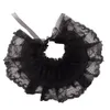 Black Lace Detachable Collar Pleats Neck Ruff 240412