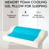 枕ゲル枕整形外科メモリフォーム枕60x35cmソフトサマーアイスクールスローリバウンド睡眠枕枕カバーヘルスケア