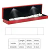 Sachets de bijoux Simple Red Rangement Box de mariage carré Affichage LED Affichages éclairés LED Emballage cadeaux