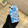 Cell Phone Cases Blue Flower new phone case protector for iPhone 15 14 13 11 Pro Max Mini Plus J240426
