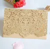 1st Gold Red White Laser Cut Wedding Invitations Card Elegant Lace Favor Enkuvert Wedding Party Decoration2539117