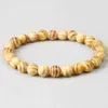 Perles de bracelet en bois africain authentique 8 mm prière de santal en bois