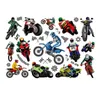 Tattoo Transfer Dirt Bike Motorcycle Kids Tattoo Stickers Racing Figure Cartoon Boys Girls Christmas Birthday Party Supplies Decoration Kid Gift 240427