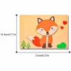 12шт обучающий образование игрушка 3D EVA FOAM Animal Sticker Buzzle Game Game Cartoon Cartoon Diy Craft Craft для мальчиков и девочек подарок 240420