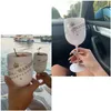 Weingläser 2pcs Weihnachten Feiern Party Unzerbrechlich weißer Moet Champagner Coupes Cocktail Flöten Goblet Acryl Elegant Drop Delive Otbky