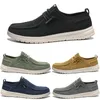 Livraison gratuite hommes femmes chaussures de course à lacets à lacets anti-résistance bleu massif noir noir gris jaune vert mens entraîneurs sport sneakers gai