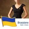 Broschen ukraine ukrainische Flagge Brosche nationale Emblem -Abzeichen Rucksack Kleider Anlagenstifte