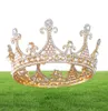 Femmes Vintage Tiara Crown Crystal Rinaste Bridal Hairband Party Hair Accessoires pour le banquet de fête de mariage7565414