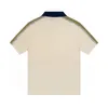 Heren T-shirt Designer Style Hoge versie Letter Afdrukken Korte mouwen Classic Model Pure Cotton Sweethearts Turndown Collar Polo Shirt