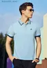 Herren-T-Shirts Herren Lapel Business Shirt Frühling/Sommer modische, ungezwungene Kurzärmelsportsportarten schnell Trocknen und atmungsaktives Polo-T-Shirt Q2404261