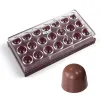 Moldes alicake policarbonato chocolate molde 0,94 polegada 8g/peças forma de bala doces bonbons de confeitaria padaria de assadeira molde