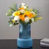 Vasi di vetro Vase Crafts Creative Blue Idroponic Sessic Flower Set Set Ornament Decoration Household