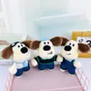 Cartoon schattig paar honden reparatie pop hanger modieuze en coole puppy pluche speelgoed boekzak hanger sleutelhanger vrouw