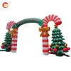 free shipment outdoor activities 10m wide (33ft) with blower inflatable christmas tree arch christmas archway with balls for decoration