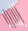 Ferramentas de arte unhas Cutícula de aço inoxidável Pusher para uv -gel Pedicure Pusher Pedicure Manicure Professional DIY Tool2271924