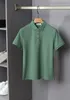 Polos masculins 2024diku Shirt Silk Men 2024 Summer Souet Soueve Hrepidable Thin Brodery Quality Big Size S-2xl