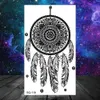 TATTOO TRASFERIMENTO MANDALA NERA DREAM Catcher Tatuaggi temporanei per donne Girls CORCHI FARCHIO TATOO FEATURE FINORE REAListica Tatuaggio FALSO PICCOLO AVOLO 240427