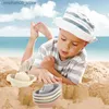 Sand Play Water Fun divertimento per baby shower giocattolo impilamento giocattolo colorato di colore Early Education Intelligent Gift Boat a forma di tazza pieghevole torre giocattolo bambino Q240426