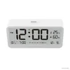 Relojes de mesa de escritorio 8001-EN Reloj digital LED LED LED Temperatura ajustable Humedad que muestra un reloj de alarma con alarmas duales