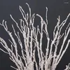 Fleurs décoratives 10 tête réaliste décoration intérieure fausses brindilles de plante ramification arborescence séchée vigne tige en plastique plantes artificielles bricolage