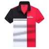 24 Boss d'été Polo Designer Fashion Business Gentleman Gentleman à manches courtes Patchwork Polo imprimé Polo Men Luxur