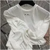 T-shirt da donna MIMI U Casual Tshirt Designer Desigeri Donne a magliette a maniche lunghe Lettera a collo rotondo Stampa Y Top Top Female Streetwear Dr Otaqj