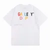 Kläddesigner Mens Gal Tee Depts T-shirts Black White Fashion Men Women Tees Letters T-shirt Brand T Shirt Clothing