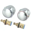 Kitchen Faucets 2pcs Screws Taps Handle Kitchen/bathroom Products Handwheel Replacements 1/2inch ABS