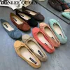 Casual Shoes Women Flats 2024 Spring Slip On Loafers Soft Ballet Ladies Ballerina Comfort Solid Loafer Female Bow Knot Mujer