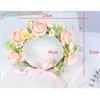 Headpieces Flower Hairband Garland Handgemaakte kunstmatige verstelbare haarring voor banket trouwjurken rokken