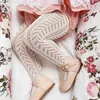 Trousers Summer girls long socks hollow bow tight fitting childrens fishnet clothing childrens pantyhose Spanish style thin ballet baby bottom tight fittingL2404