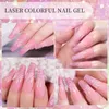 Vernis à ongles Lilycute 7 ml Gel Gel Rigoux de ongles Semi-permanents Sequins Faire tremper sur le gel UV Colorful Nail Art Polon Vernis Y240425