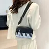 Totes Frauen doppelte Reißverschlüsse personalisierte Klavierbeutel Koreanische Version Mode Schulter kleiner Platz mit Notizen Crossbody
