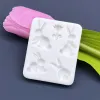 Moldes Páscoa Bunny Flower Silicone Craff Molde Cupcake Ferramentas de decoração de bolo de fontes de fontes