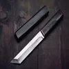 Katana de haute qualité VG10 Eamascus Steel Tanto Blade Blade Handle Couteaux à lame fixe avec collection de gaine en bois lnife306o