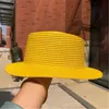 Breite Krempeln Hüte Eimer Hüte farbige Süßigkeiten Strat Sonnenhut flach obere koreanische Mode farbenfrohe Kette Top Hut Acryl Strandhut kann gefärbt werden