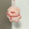 Keychains Mooie pluche piggy sleutelhanger kleine frisse grappige tas hanger kinderen speelgoed verjaardagscadeaus kawaii kleine varkenshoofd sleutelring