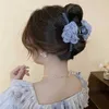 クランプ韓国の花の髪の爪クリップヘアピン気質エレガントな女性プリンセスヘッドドレススウィートグラブクリップ女性ヘアアクセサリーY240425