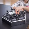 Définit les jeux de table d'ormeaux d'échecs portables jeu de famille jeu pour les enfants pour les enfants Développement intellectuel Carrom Board Push Chess