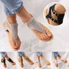 Hausschuhe Ladies Schuhe flach offener Toe Tanga Sandalen Strandriemen Flip Flop für Frauen Frauen atmungsaktives Gehen