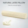 Cuscino cuscino in lattice naturale cuscino super morbido rimbalzo lento cuscino per collo cilindrico per letto cuscino in gravidanza cuscino per bambini dormiente posteriore blocco