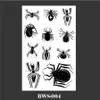 Transfert de tatouage 1pc Black Bat and Spiderweb Body Art Stickers Spooky Halloween Party Propotes temporaires 240426