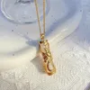 Ketens oude goudkleur vakmanschap hetian jade draken pilaar phoenix vergulde ketting hangers en vrouwen paar sieraden