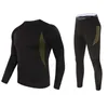 Thermisch ondergoed voor heren sportcompressie Basellaag Ski fleece kaki Long Johns Winter