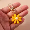 Keychains lanyards Mode kleurrijke bloem charmes sleutelhanger voor vrouwen