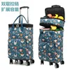 Storage Bags Bag Retractable Handle Shopping Cart Folding Trolley Detachable Portable Grocery