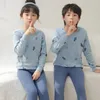 Autumn Toddler Kids Thermal Underwear Pajamas Cartoon Cotton Winter Lounge Boy Girl Casual Pyjamas Children Warm Sleepwear 240418