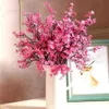 ドライフラワーピンクの桜のプラスチックブランチ人工絹の花ウェディングホームストアのための桜