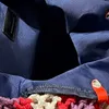 Mujer colorido de tejido de tweed para mujeres Bolsos de cadena de plata de gran capacidad 2in1 con cintura clásica mini colgajo rojo monedero 26x34cm