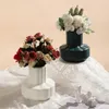 Jarrones en el recipiente floral de interior de jarrones de plástico elegante para usar habitaciones de soporte seco real en casa